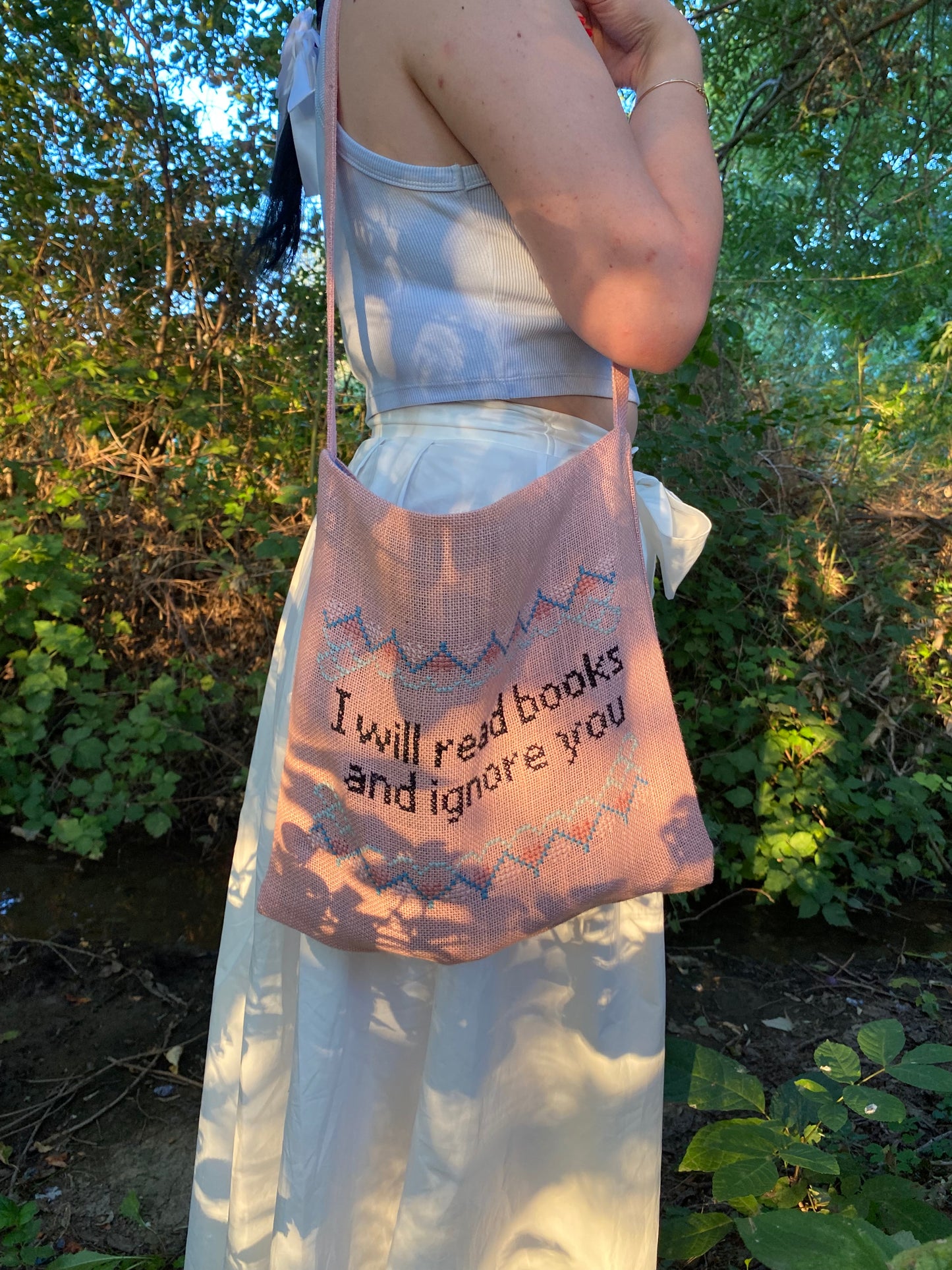Geantă Tote Bag “Reading and Ignoring”
