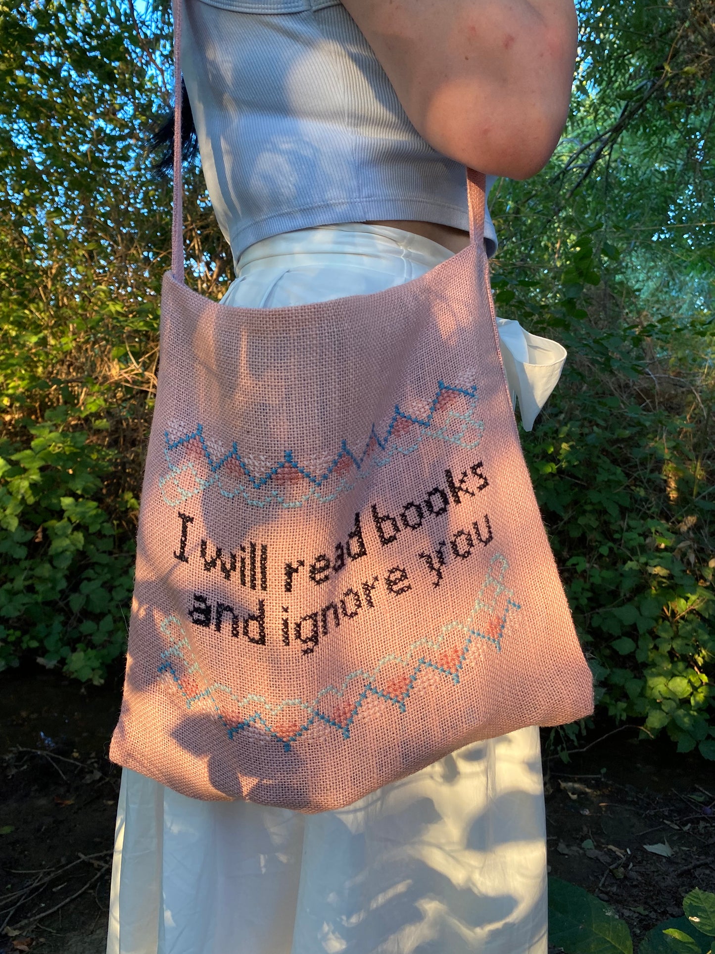 Geantă Tote Bag “Reading and Ignoring”