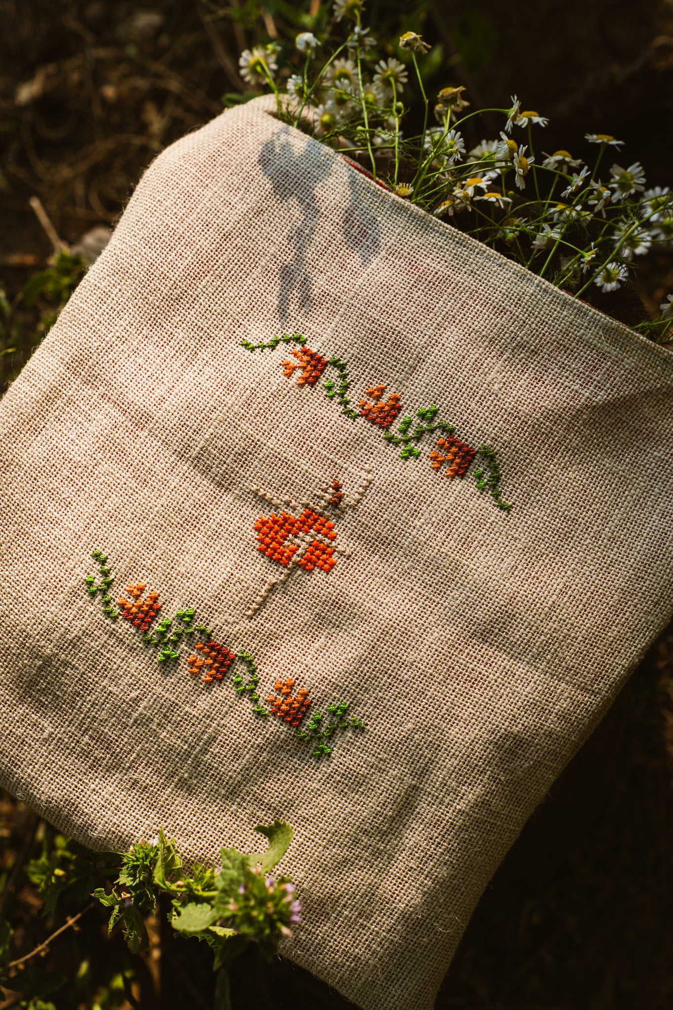 Orange Ballerina Tote Bag