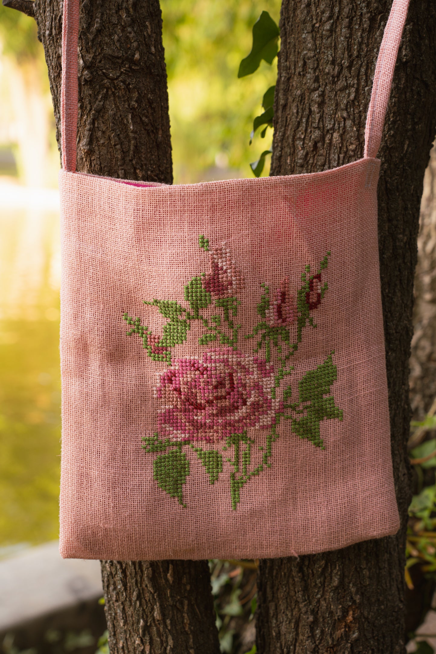 Pink Roses Tote Bag
