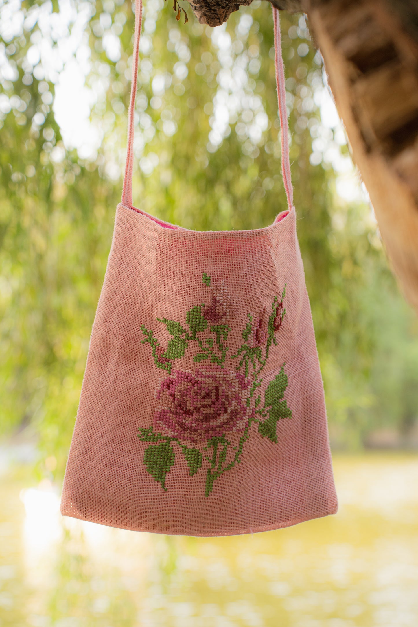 Pink Roses Tote Bag