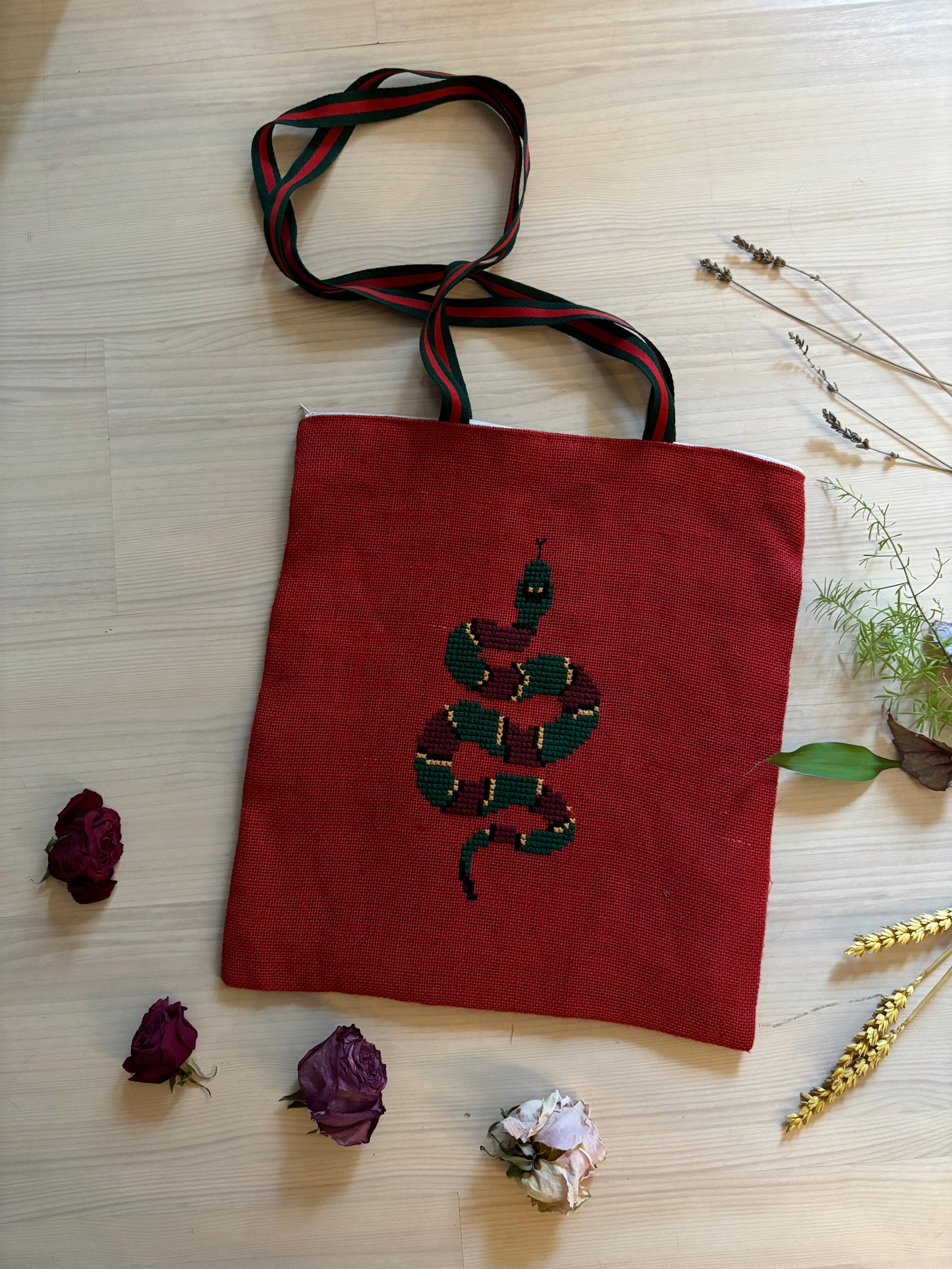 Geantă Tote bag " Regal Snake"